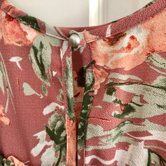 Pink Lily Boutique floral cold shoulder blouse - Picture 5 of 6